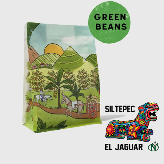 Green Mexico Siltepec El Jaguar unroasted coffee beans UK