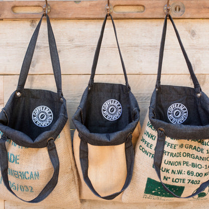 Sexy Swiss Black Denim Tote